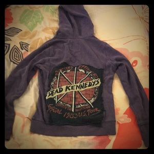 Merona Purple Dead Kennedys Back patch Jacket!